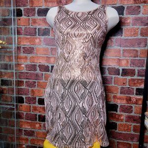 Sequin bodycon evening dress | mini dress size 2